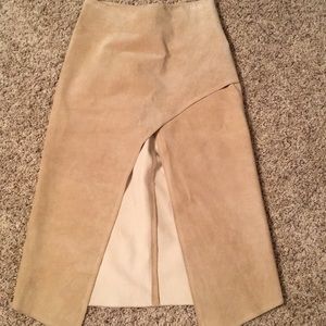 Skirts - Suede tan skirt Skirts - Suede tan skirt